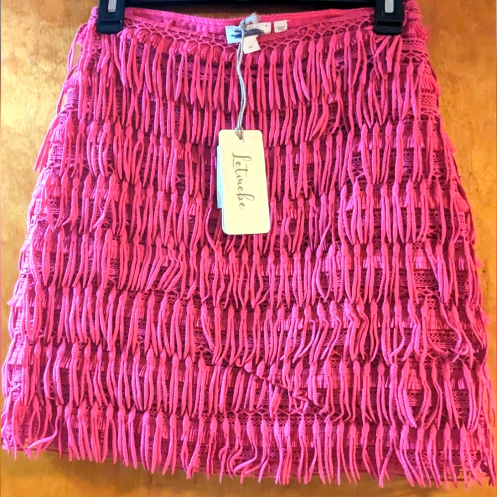 Anthropologie Women's Pink Skirt XS